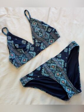 Aerie Geometric Print Bikini Set